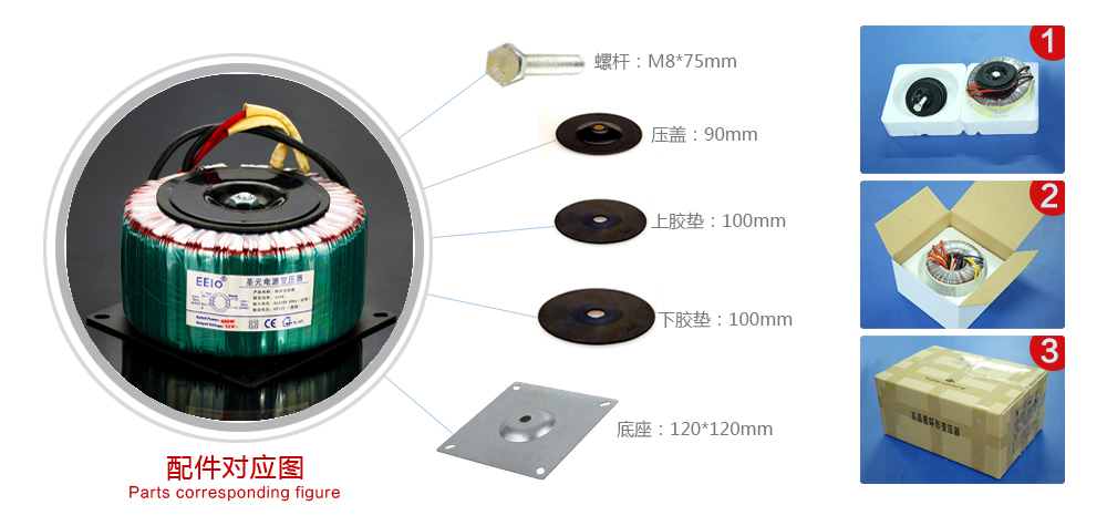 環(huán)形變壓器配件圖